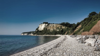 Seaton seafront and beach in East Devon