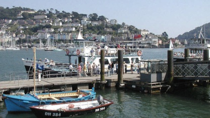 Dartmouth harbour and River Dart in South Hams Devon