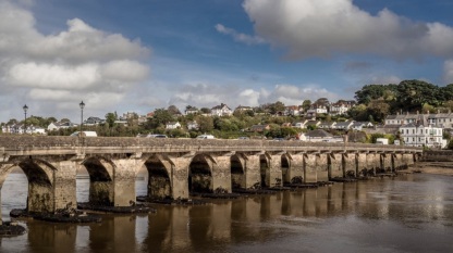 Bideford and the River Torridge in North Devon