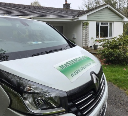 Masterclean van at a Devon property