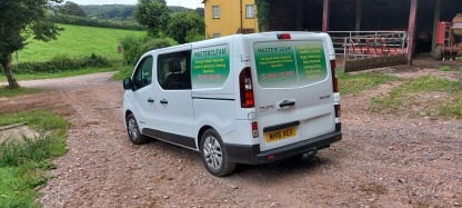 Masterclean van at residential property in Devon