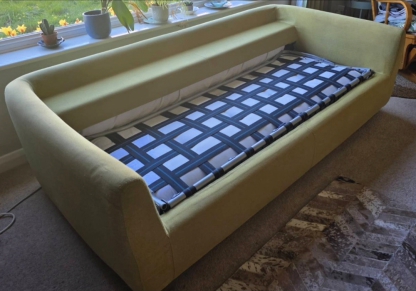 Sofa after professional cleaning