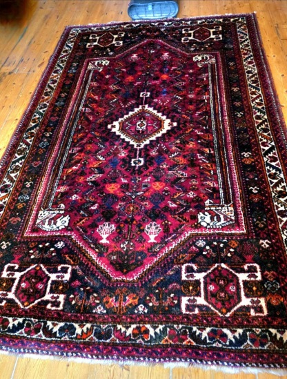 Persian oriental rug at the masterclean workshop after cleaning