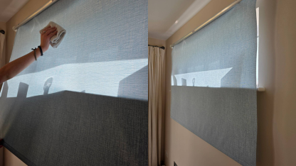 Roller blind cleaning in Exeter and Devon