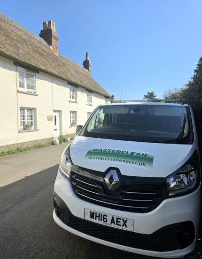 Professional carpet cleaning carried out at a rural property near Wellington, Somerset
